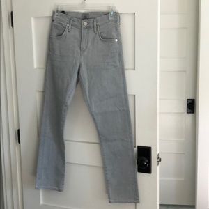 Citizens of Humanity Light gray crop jeans sz 24